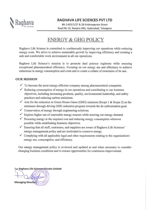 Energy & GHG Policy
